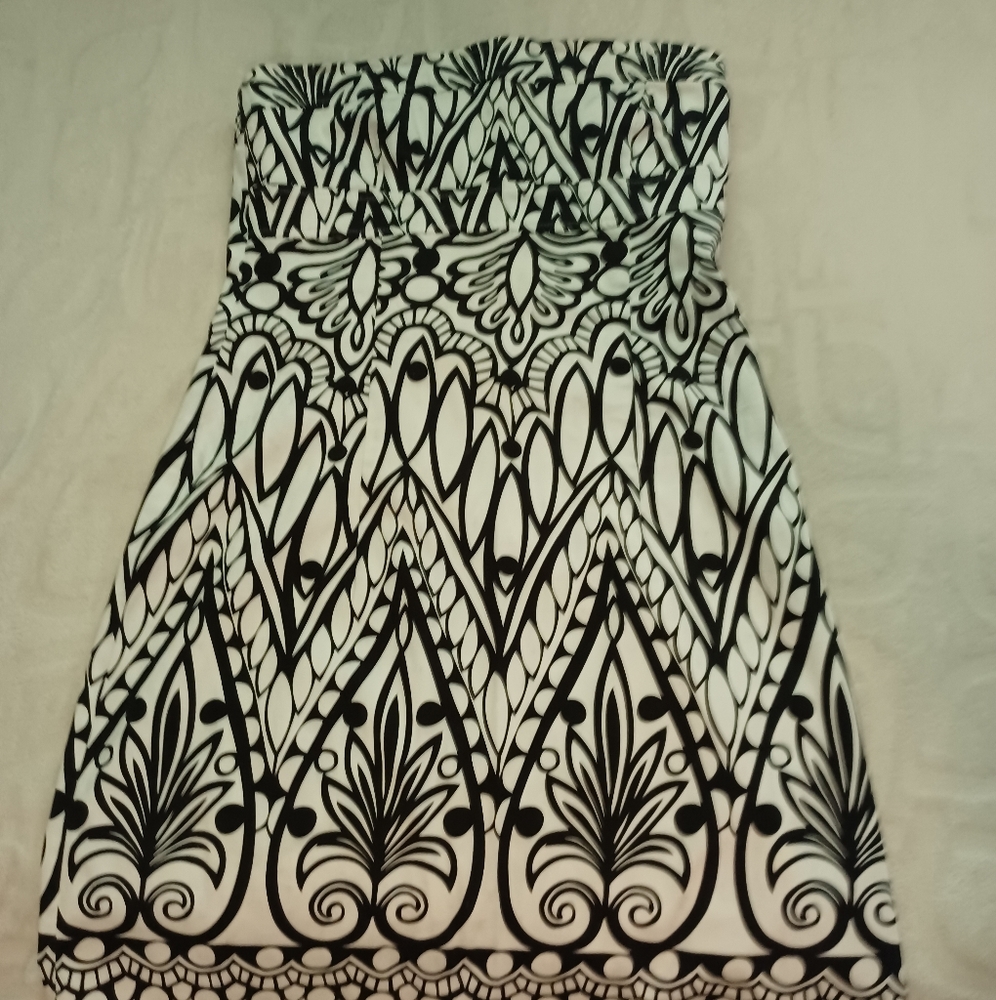Black and white dress